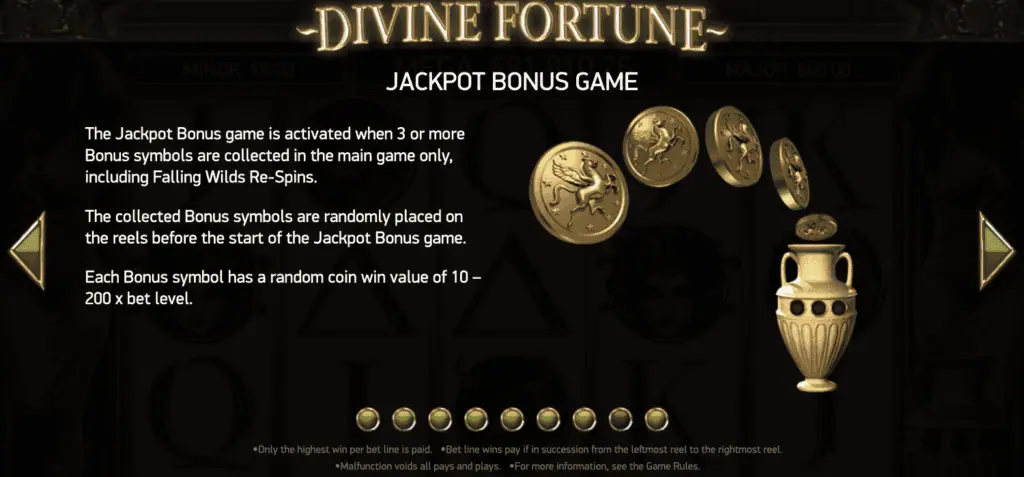 Divine Fortune NetEnt Demo Džekpota papildspēle