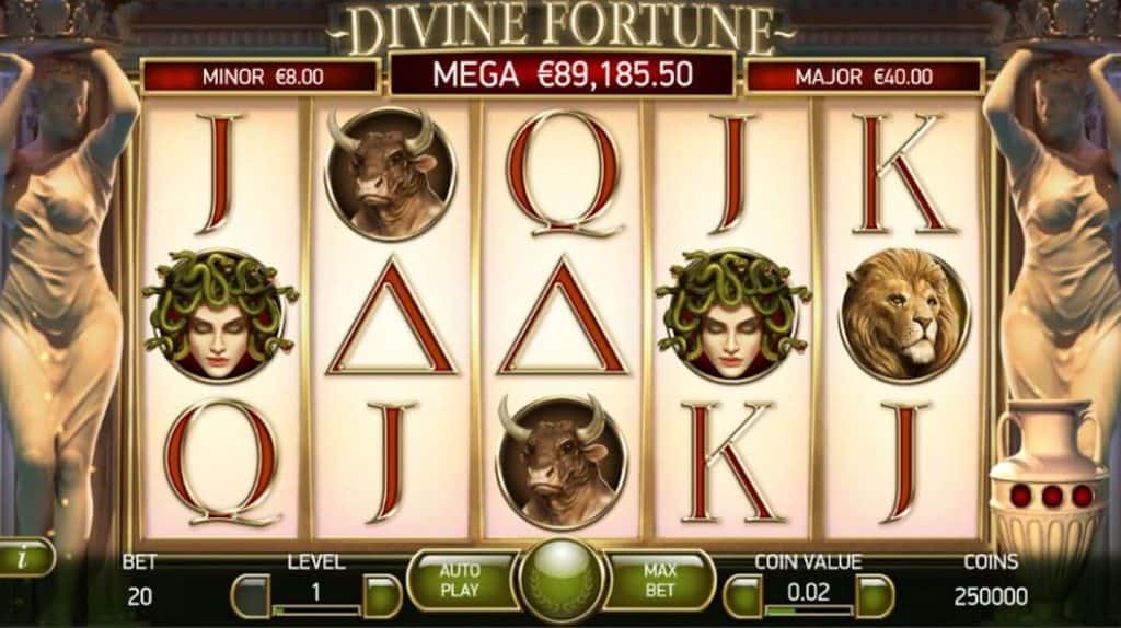 Играть бесплатно Divine Fortune