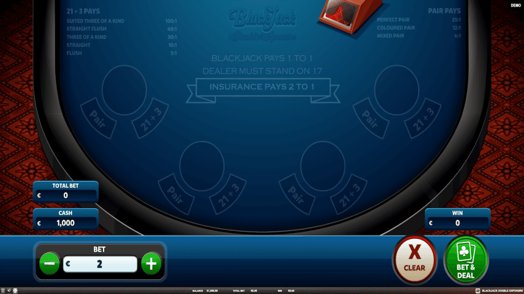 Играть бесплатно Double Exposure Blackjack