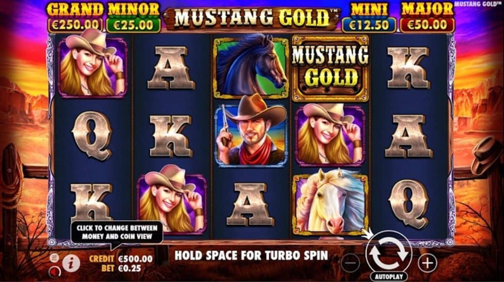 Играть бесплатно Mustang Gold