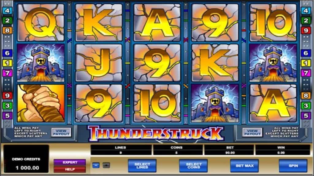 Играть бесплатно Thunderstruck