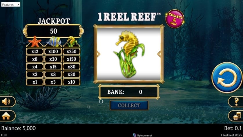 Spēlēt bezmaksas 1 Reel Reef