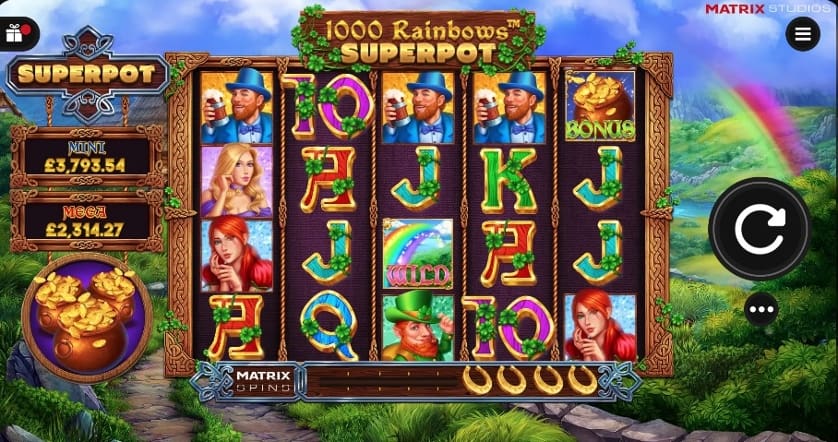 Spēlēt bezmaksas 1000 Rainbows Superpot