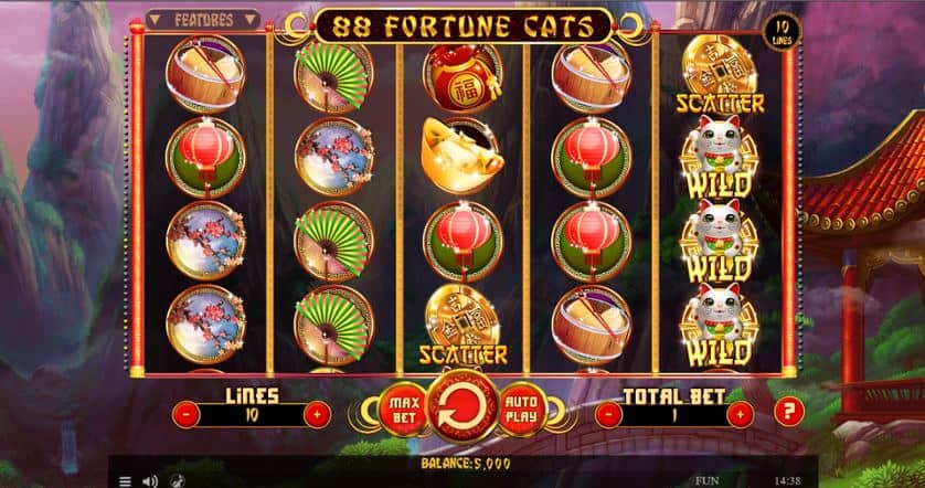 Spēlēt bezmaksas 88 Fortune Cats