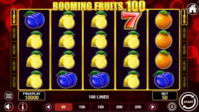 Spēlēt bezmaksas Booming Fruits 100
