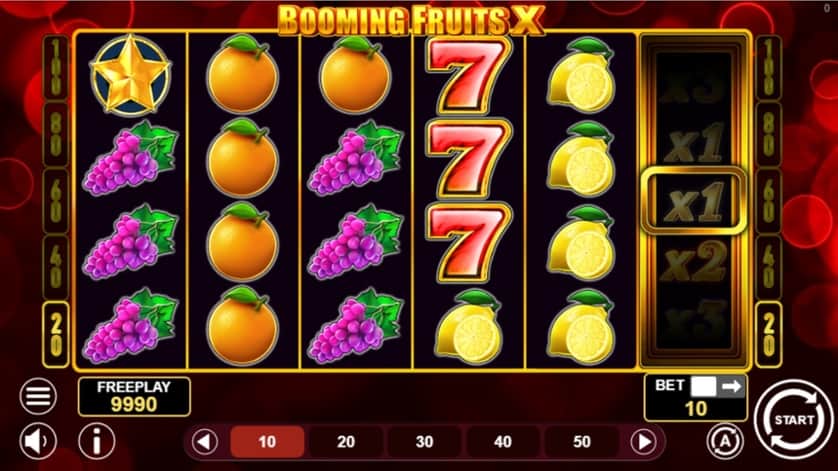 Spēlēt bezmaksas Booming Fruits X