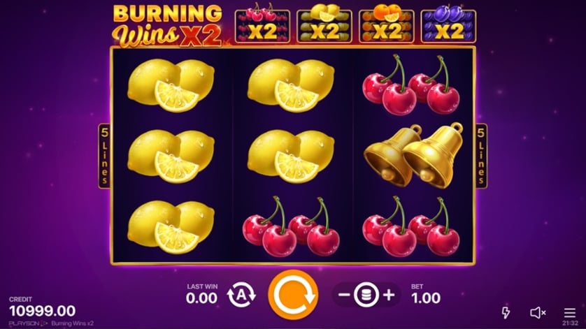 Spēlēt bezmaksas Burning Wins X2