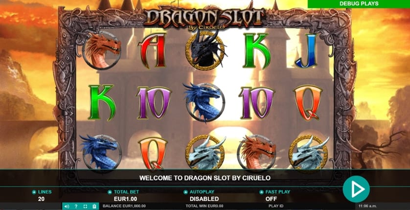 Spēlēt bezmaksas Dragon Slot