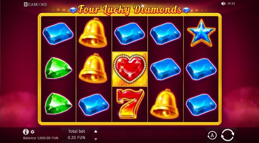 Spēlēt bezmaksas Four Lucky Diamonds