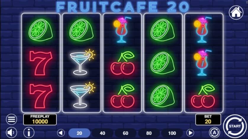 Spēlēt bezmaksas Fruit Cafe 20