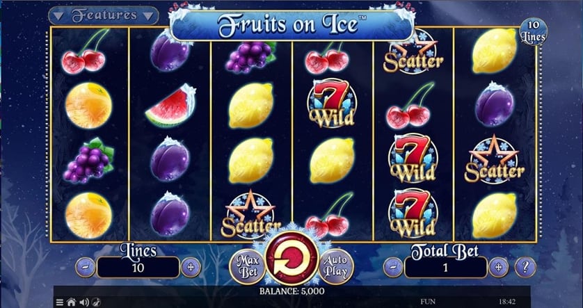 Spēlēt bezmaksas Fruits On Ice