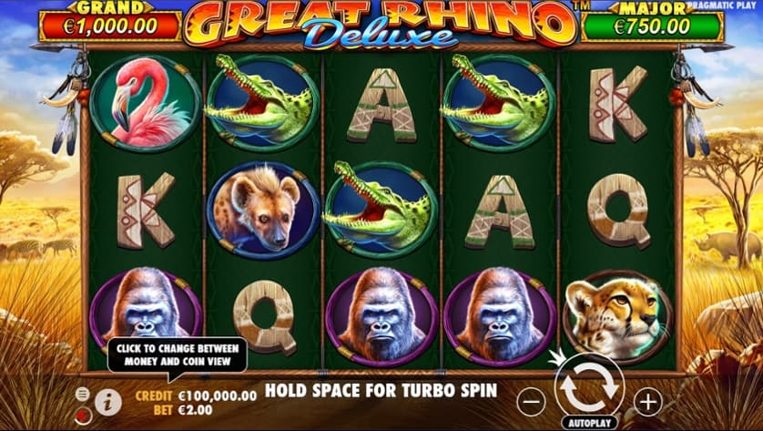 Spēlēt bezmaksas Great Rhino Deluxe