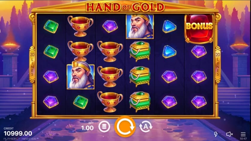Spēlēt bezmaksas Hand Of Gold