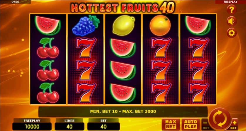 Spēlēt bezmaksas Hottest Fruits 40