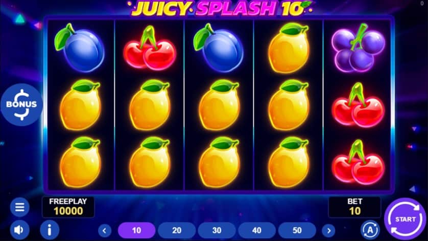 Spēlēt bezmaksas Juicy Splash 10