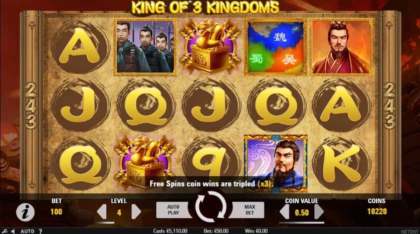 Spēlēt bezmaksas King Of 3 Kingdoms