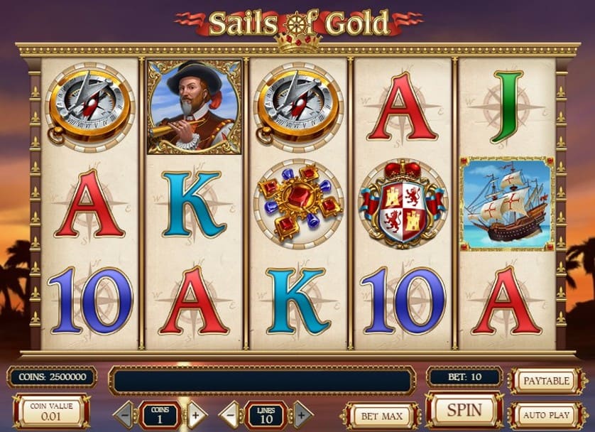 Spēlēt bezmaksas Sails Of Gold