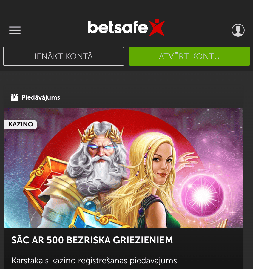 Pārskatiet pieejamos bonusus