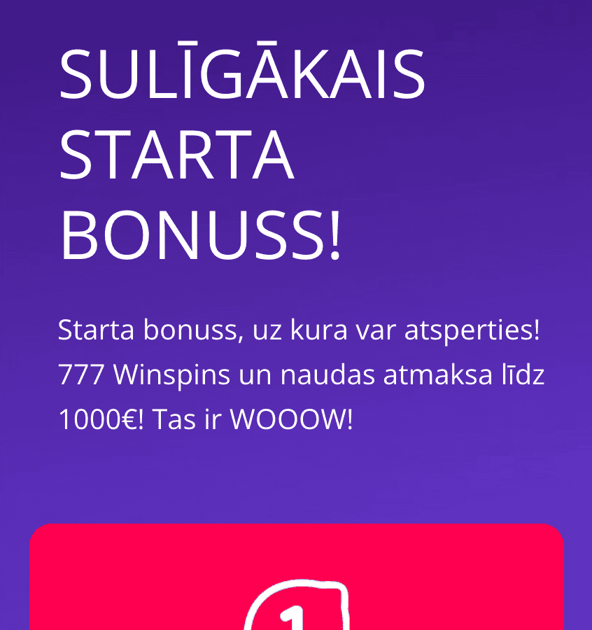 Noklikšķiniet uz bonusa