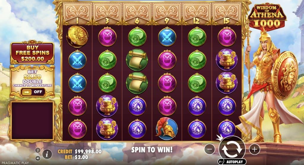 Wisdom of Athena 1000 Demo 🏛️ Augstas Svārstības Slots